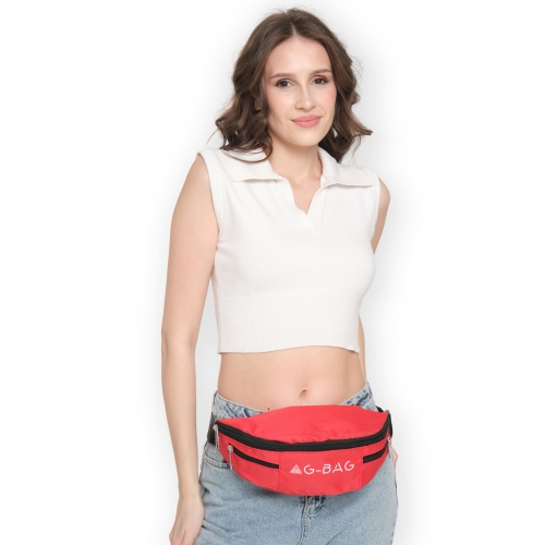 GBag Çapraz Askılı 3 Bölmeli Spor Koşu Vücut Bel Çantası Body Bag