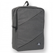 Gbag Çift Cepli Ortopedik Gri Laptop Sırt Çantası