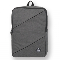 Gbag Çift Cepli Ortopedik Gri Laptop Sırt Çantası