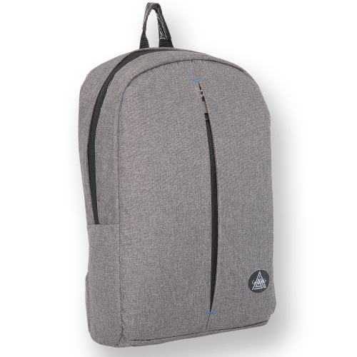 Gbag Ön Cepli Astarlı Ortopedik Gri Laptop Sırt Çantası