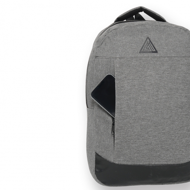 Gbag Yan Cepli Ortopedik Gri Laptop Sırt Çantası