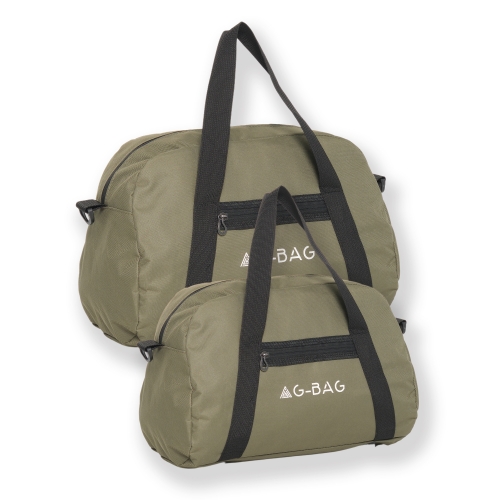Gbag Omuz Askılı Büyük ve Kabin Boy Spor ve Seyahat El Çantası 2 li Set